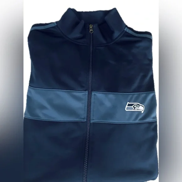 Seattle Seahawks Men’s Track Jacket SiZE: 2XL NFL Football Full Zip Casual